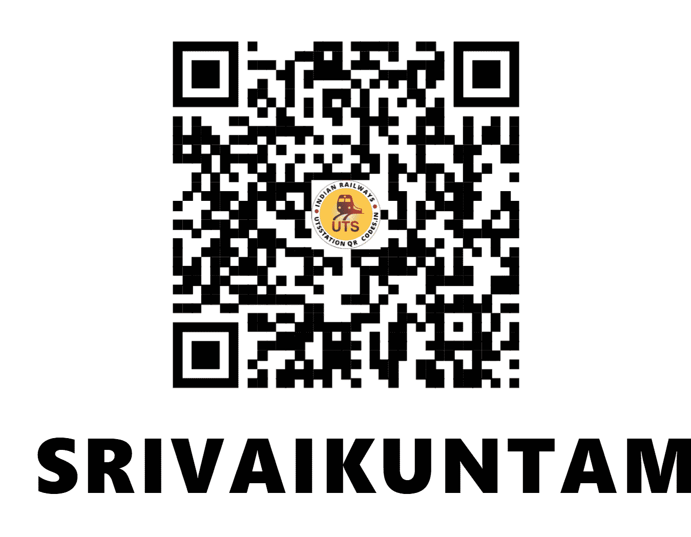 UTS QR Code for SRIVAIKUNTAM - SVV (SR - TAMIL NADU)